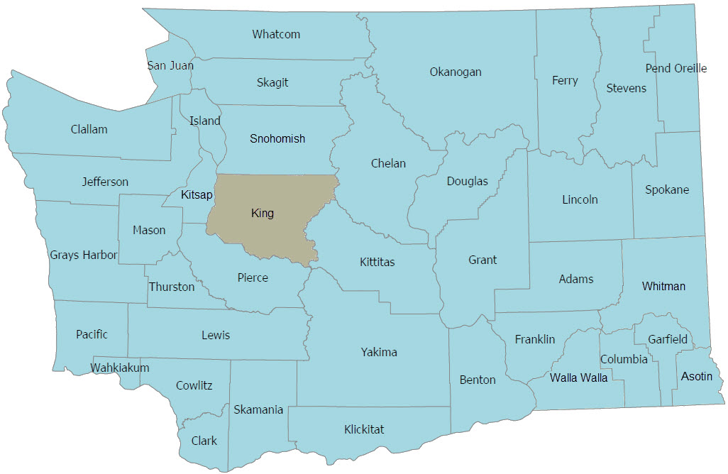 Washington state map for Able-Bodied Adult Without Dependents requirements