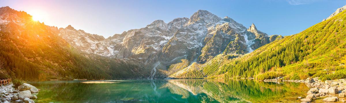 Mountain water view