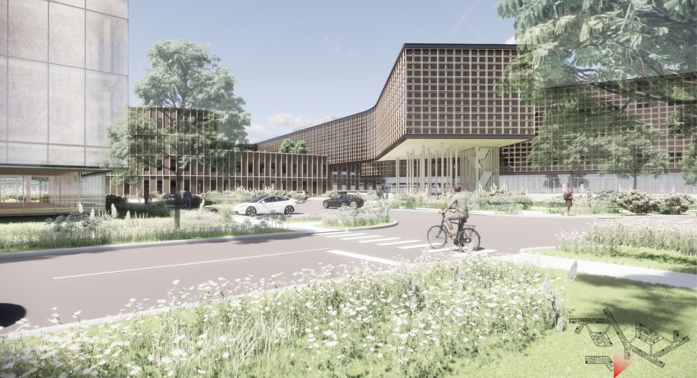 Conceptual design for the new forensic hospital by SRG Partnership with Architecture
