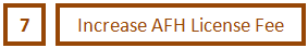 7 Increase AFH License Fee